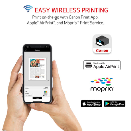 Canon PIXMA TS6420a All-in-One Wireless Inkjet Printer [Print,Copy,Scan], Black, Works with Alexa Canon