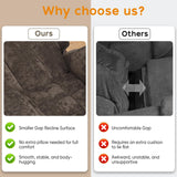 ABCASA Large Dual Motor Lay Flat Power Lift Recliners Chair for Elderly with Heat ＆ Massage, Comfortable Chenille Recliner, USB-A ＆ C, Cup Holder, Side Pocket, Brown ABCASA