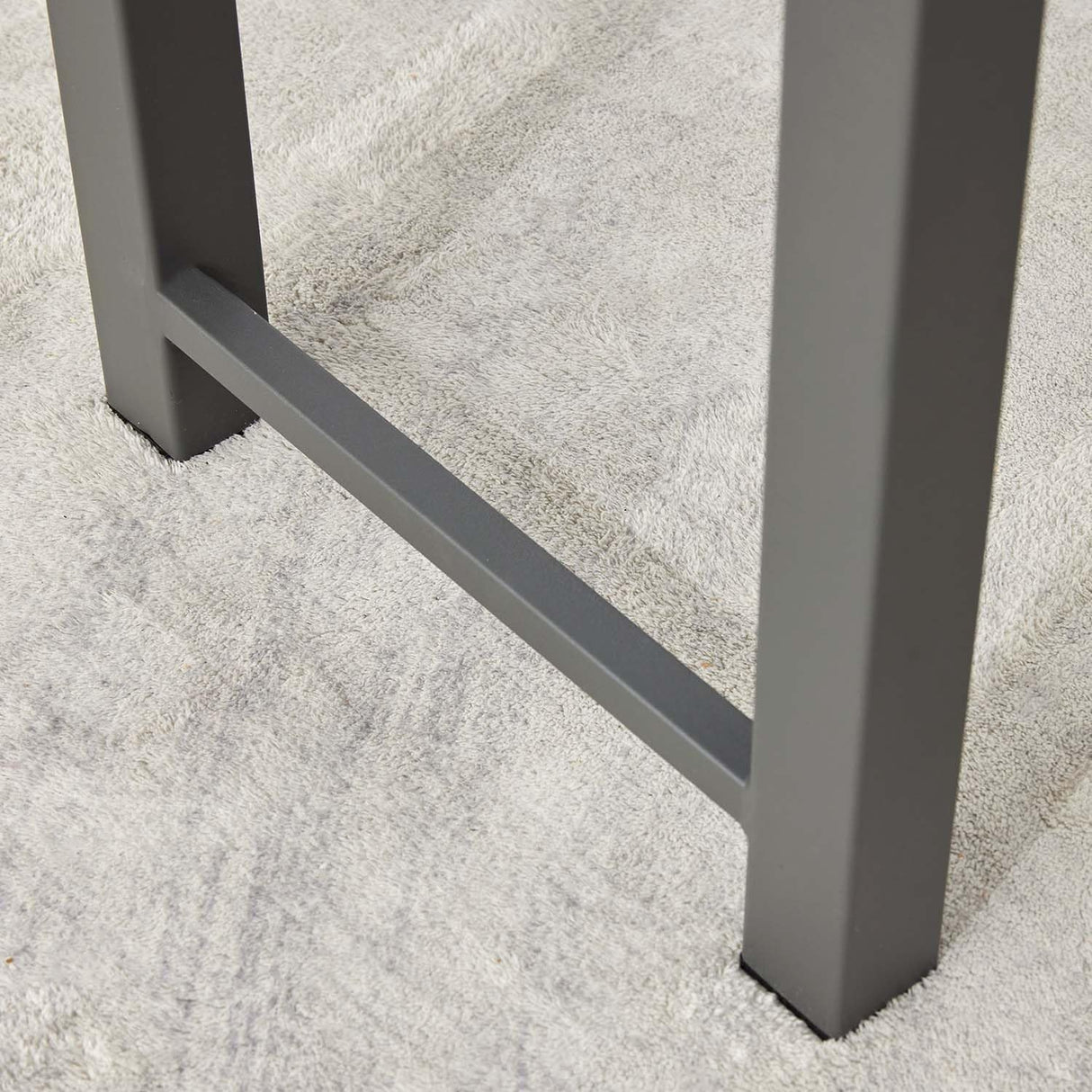 Metal Garden Bench for Outdoors, Set of 2, Grey Outdoor Benches Slats for Patio, Patio Backless Bench,Dining Bench for Porch, Lawn, Balcony, Backyard and Park Stabrech