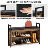 YITAHOME Hall Tree with Bench for Entryway, Wall Mount Coat Rack Shoe Bench Set, Industrial Entrance Organizer with Storage for Hallway, Rustic Brown YITAHOME