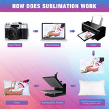 Sublimation Blank Pillow Covers White Polyester Peach Skin Pillow Cases Heat Transfer Cushion Covers DIY Printing Throw Pillow Case Covers 2 Rolls 10 mm x 108 ft Heat Tape (6 Pillowcase,12 x 20 Inch) Breling