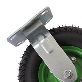 8” Pneumatic Caster Set, 4 Heavy Duty Air Tire Rubber Wheels Dual Bearing Pneumatic Swivel Casters Weight Capacity 220.46 lbs Ideal for Furniture, Tool Boxes, Light Machinery njxbrek