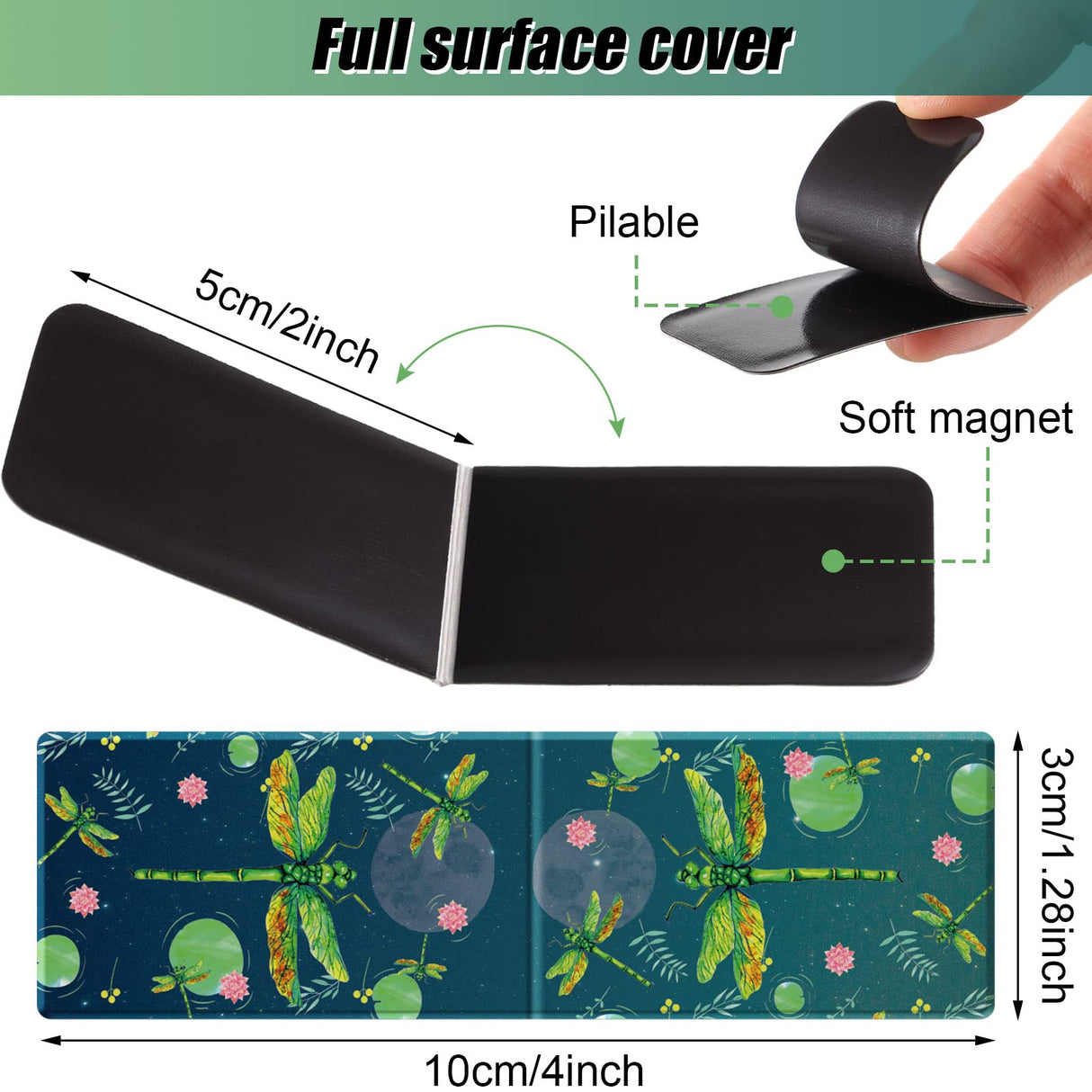 30 Pieces Magnetic Bookmarks Tarot Magnet Page Markers Multi Insect Magnet Bookmark Clips Magnetic Page Clips Assorted Book Marks Set for School Students Teachers Reading Supplies (3.94 x 1.18 Inches) Nezyo