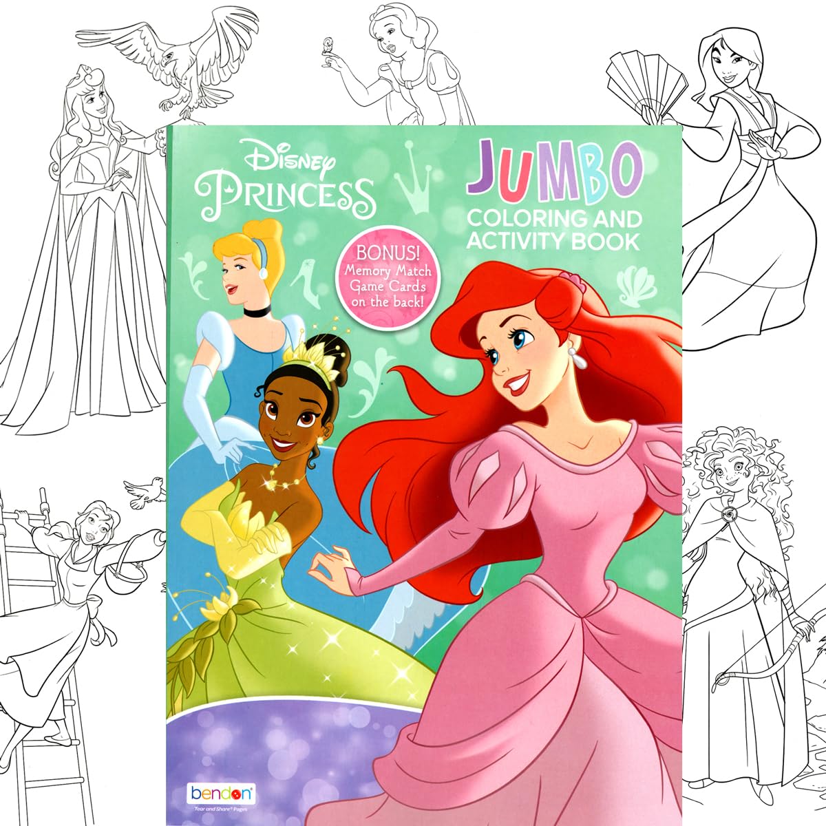 Disney Princess Coloring and Activity Book Bundle with Imagine Ink Coloring Book, Stickers and More Bendon