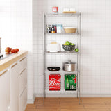 5 Tier Layer Rack Metal Shelf Commercial Storage Shelves for Storage Heavy Duty Metal Storage Shelves Durable and Versatile Storage Solution for Restaurant Garage Pantry Bathroom Office Kitchen PayLessHere