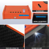 Aeltlalae Smart Biometric Gun Safe, Carbon Steel, Fingerprint Scanner with App Control, Digital Keypad, Wall Mount, 14.7x11.4x4.7 Inch-Black aeltlalae