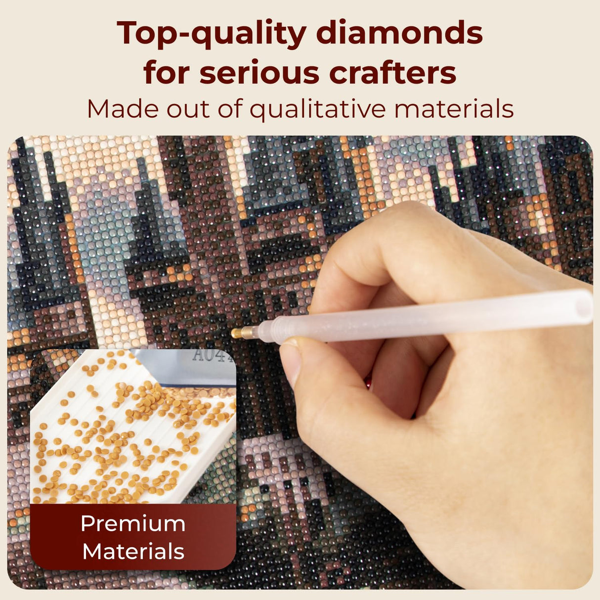 CRAFTHUB Harry Potter Diamond Art – Hogwarts Castle – 5D Diamond Painting Kit & Tools – with Big Trays & Light Pens – Officially Licensed Merchandise – 19.7' x 23.6" CRAFTHUB