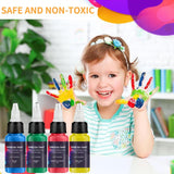 Airbrush Paint 12 Colors, Ready to Spray Airbrush Paint Set, Water-Based Acrylic Air Brush Paints for Metal, Plastic Models, Canvas, Wood, 0.67 Fl Oz/20ml EKOHERR