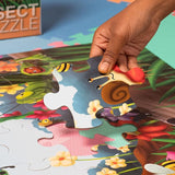 BLUE PANDA 48 Piece Giant Bugs and Insects Jigsaw Puzzle for Kids Ages 3-5 and 4-8, Jumbo Floor Puzzle for Toddler Preschool Learning (2 x 3 Feet) BLUE PANDA