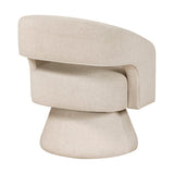 Lexicon 360 Degree Swivel Accent Chair, Modern Comfy Velvet Round Barrel Chair, Open Back, Plush Foam Cushions, Metal Swivel Base for Living Room/Bedroom/Office, Taupe Lexicon