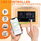 ReeQuo Far Infrared Sauna, Canadian Hemlock Wood Sauna Spa Room for Indoor,850W 110V Low EMF Saunas with Control Panel and Integrated Speakers, Mini Home Sauna Room for One Person (Wood) ReeQuo