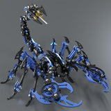 Scorpion 3D Metal Puzzles Kits for Adults Teens – 454 Pcs – Mechanical Assembly Models – 4 Hours to Build – Ideal for Gifts and Decorations (Blue and Black) Metalkitor