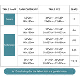 Oubonun Cotton Linen Rectangular Table Cloth, Wrinkle Resistant, Waterproof Tablecloth, Washable Farmhouse Table Cover with Tassels for Kitchen Dining Party, 55''x70'', 4-6 Seats, Grey Oubonun