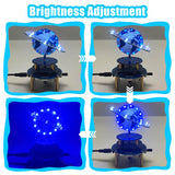 PEMENOL Soldering Practice Project Kit, DIY Globe Planetary Motion Soldering Kit, Rotating Universe Model Electronic Kit with Music Brightness Adjustable for STEM Learning School Education PEMENOL