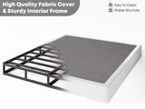 RLDVAY Full-Size Box-Spring, 5 inch Low Profile Only, Heavy Duty Metal Box Spring Full with Fabric Cover, Easy Assembly, Non Slip, Noise Free RLDVAY