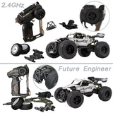 Fedalust Remote Control Car, DIY RC Cars Kit, 1:18 2.4GHz RC Truck, Building Toys Stem Toys for Men Kids Fedalust