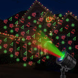 Christmas Projector Lights Outdoor Holiday Laser Lights Landscape Spotlight Red and Green Star Shower with 360 Accessibility Wireless Remote Christmas Decor for Xmas Party Outdoor Garden Patio Wall Y YUEGANG