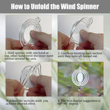 WindMage 16Packs 3inch Sublimation Wind Spinner Blanks 3D Aluminum Metal Wind Sculpture Kinetic Spinners for Yard and Garden Indoor Art Sublimation Christmas Ornament Hanging Decoration WindMage