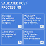 Formlabs [Creator Tough] ABS-Like 3D Printer Resin 405nm UV-Curing Non-Brittle High Precision Made in USA ACMO-Free 3D Printing Liquid Standard Photopolymer Resin for LCD DLP 3D Printing (Grey, 1000g) Formlabs