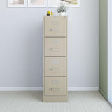 STAPLES Commercial 4-Drawer Vertical File Cabinet, Locking, Letter, Putty/Beige, 22-inch D (22336D) STAPLES