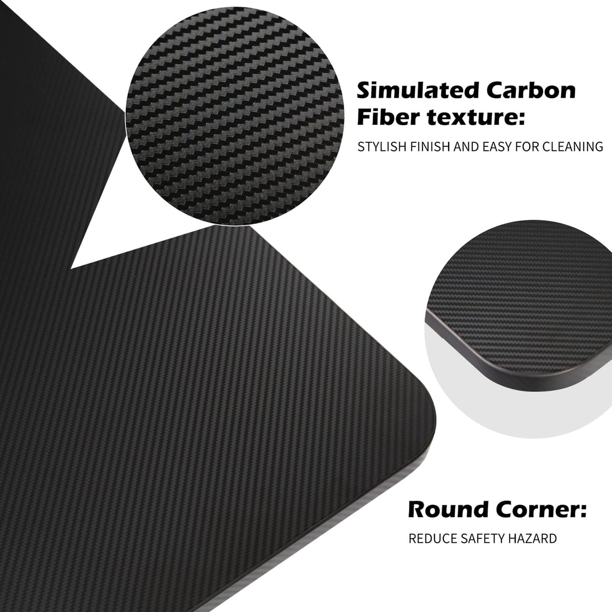 TOPSKY Gaming Desk Large Surface 63’’x31.5’’ with Cup Holder, Headphone Hook and Cable Management (Black) TOPSKY