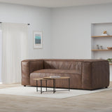 ACME Brancaster Sofa - - Retro Brown Top Grain Leather Acme