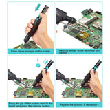Toolour Soldering Gun Kit 5 in 1 Soldering Iron Kit 60W Industrial Automatic Solder Feeding Hand-held Welding Gun with Solder Wire for Electronic Desoldering Rework PCB Repair Home DIY Toolour