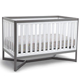 Delta Children Tribeca 4-in-1 Convertible Crib, White/Grey Delta Children