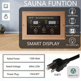 KUNSANA Infrared Sauna 2 Person, Low EMF Infrared Saunas for Home, Indoor Home Sauna Spa, Hemlock Wooden Sauna Room, 1500Watt, Bluetooth Speakers, Reading Lamps KUNSANA