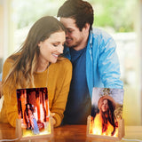 Glooglitter 6 Pcs Valentine's Day Gifts Night Light Sublimation Acrylic Photo Frames Blanks LED Night Lights Picture Frames for Valentine Wedding Heat Press Machine Printing(4 x 6 Inch) Glooglitter