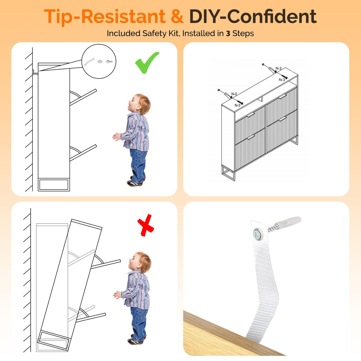 VINGLI Fluted Shoe Cabinet Storage for Entryway,Hidden Shoes Storage Cabinet with 4 Flip Drawers, Mid Century Modern Shoe Rack with LED Light,Shoes Organizer with Cubby for Hallway(Natural Oak) VINGLI