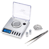 Smart Weigh GEM20-20g x 0.001 Grams, High Precision Digital Milligram Jewelry Scale, Reloading, Jewelry and Gems Scale, Calibration Weights and Tweezers Included Smart Weigh