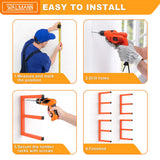 WALMANN Garage Wall Mounted Lumber Storage Rack, Overhead Heavy Duty Lumber Rack for Woodworking Shop(1 Pair) WALMANN