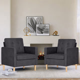 AODAILIHB 57"/30" Modern Soft Loveseat and Chair Set Tufted Cushion Loveseat Sectional Sofa Set Small Space Configurable Couch Set of 2 Sectional Couches for Livingroom,Office AODAILIHB