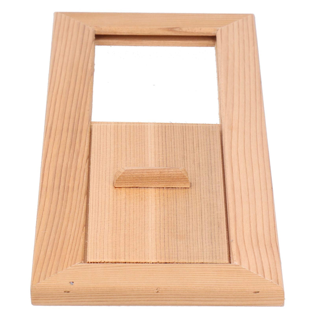 Fdit Sauna Air Vent, Wooden Rectangle Grille Ventilation Equipment Steam Room Accessory Sauna Accessories Fdit