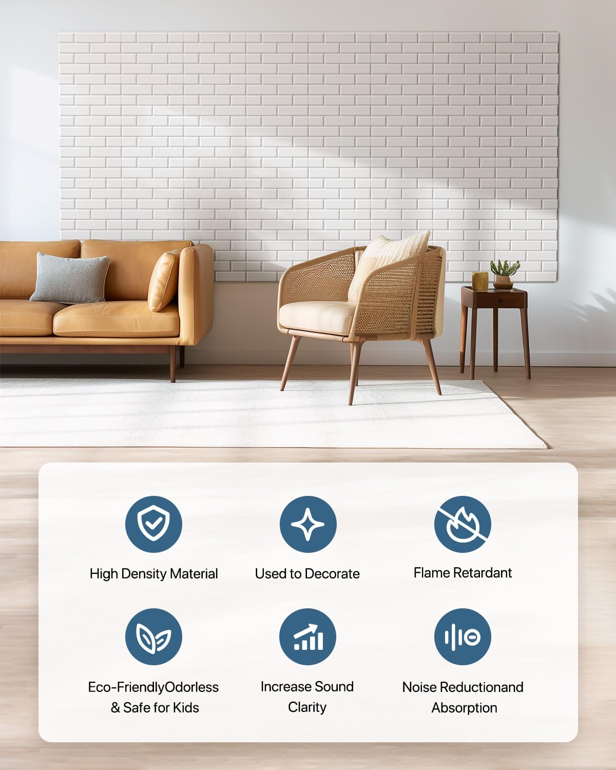 Soundproof Wall Panels, Kuchoow Sound Proof Panels for Walls, 12 Pack High Density Acoustic Panels Sound Absorbing Self-Adhesive, Acoustic Wall Panels for Walls Door Ceiling 12" X 12" X 0.4" Beige Kuchoow