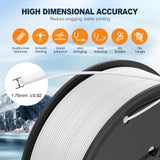 SUNLU 3D Printer Filament Bundle Multicolor PETG Filament 1.75mm, Individually Vacuum-Sealed, 2kg in Total, 0.25kg per Spool, 8 Pack, 8 Colors, Black+White+Red+Yellow+Pink+Blue+Orange+Green SUNLU