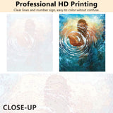 TUMOVO Paint by Number for Adults Jesus Paint by Numbers Christ Religion Paint by Number Kits Adult Paint by Numbers Blue Ocean Bible Oil Painting Paint-by-Number Kits, 16"x20", Frameless TUMOVO