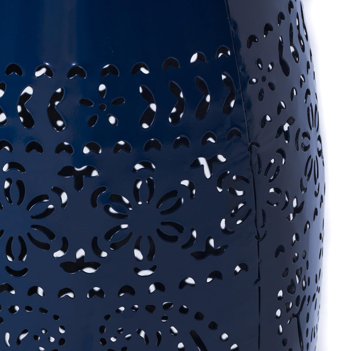 Christopher Knight Home Ruby Outdoor 12" Iron Side Table, Dark Blue Christopher Knight Home