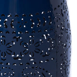 Christopher Knight Home Ruby Outdoor 12" Iron Side Table, Dark Blue Christopher Knight Home