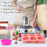 WhizToys Soap Making Kit Supplies, Crafts Kits for Adults and Kids, DIY Beginners Kit Containing Silicone Mold, Soap Cutter and Shea Butter Base, Fragrances and Gifts Cards WhizToys