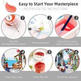 Black Cat Paint by Number for Adults,Funny Animal Painting by Numbers,DIY Acrylic for Beginners Unframed,Easy Paint by Numbers Adults on Canvas for Decor 16x20inch Canrichshop