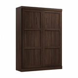 Bestar Pur Queen Size Murphy Bed in Black Walnut, 65-inch Space-Saving Sleeping Arrangement for Multipurpose Area, Bedroom, Guest Room, or Living Room Bestar