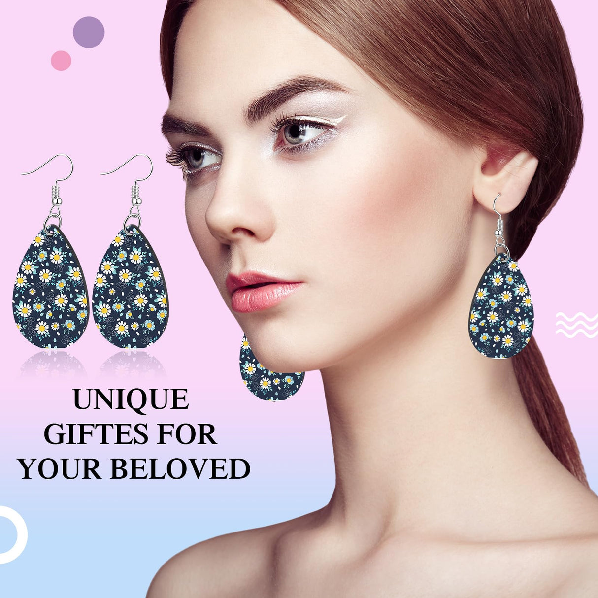 Riceshoot 800 Pieces Sublimation Earring Blanks Bulk with Earring Hooks, Jump Rings, Ear Plugs, Earring Cards Holder and Transparent Packaging Bags Unfinished MDF Earrings for DIY Making (Teardrop) Riceshoot