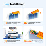 LxTek Compatible Ink Cartridge Replacement for HP 902XL Ink Cartridges Combo Pack, Replacement for HP 902 Ink Cartridges Compatible with Officejet 6978 6968 6962 6958 Printer (4 Pack) LxTek