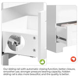 Yaheetech 24.5" Modern Bathroom Vanity with Ceramic Basin, Undermount Bathroom Vanity Sink Cabinet with 2 Doors and 1 Drawer, Free Standing Bathroom Storage Cabinet with Sink Combo Set, White Yaheetech