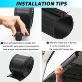 9 feet Seal Replacement for Clopay Garage Door Rubber Bottom Weather Seal for Weather Stripping Fit 9 FT Wide Doors Lusperi