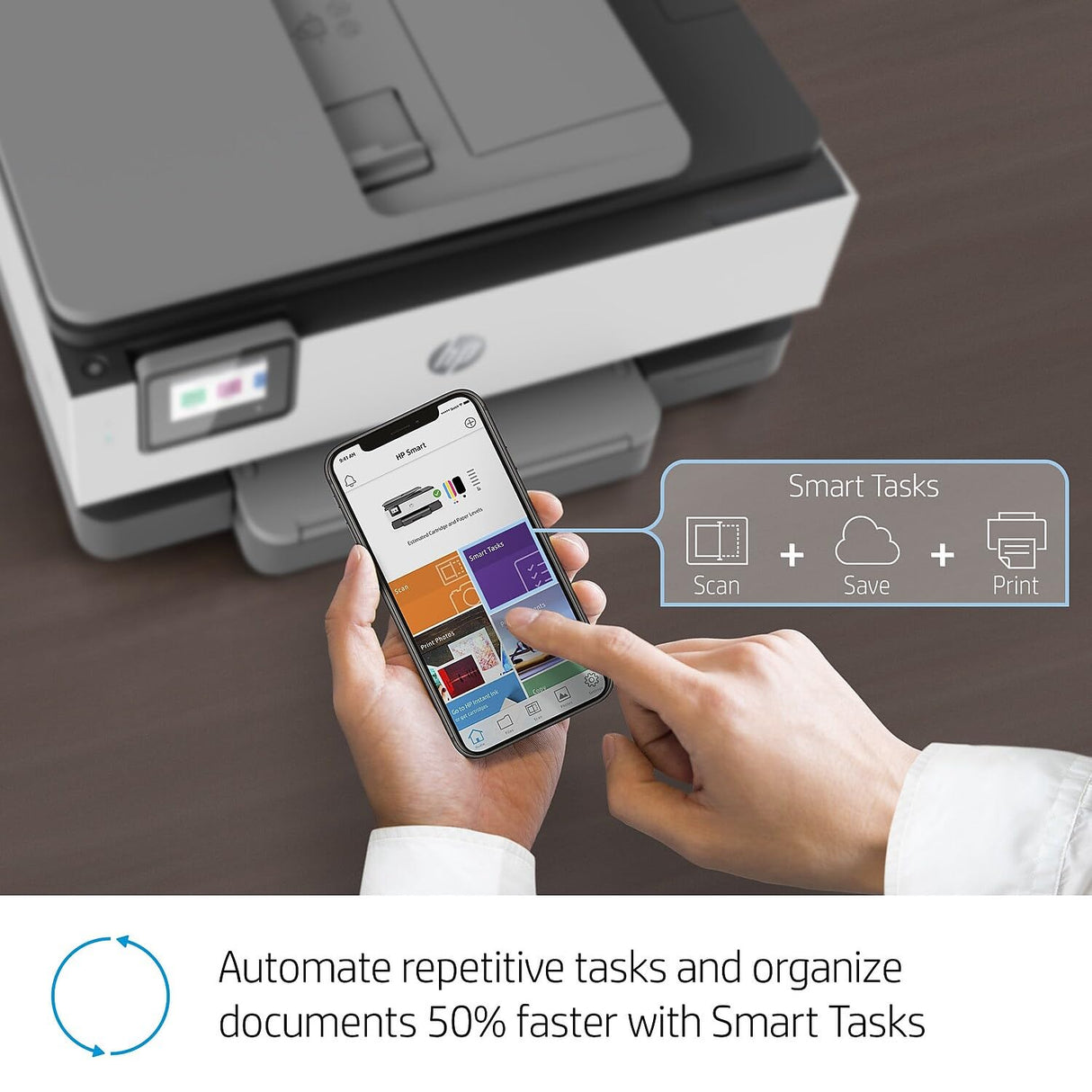 HP OfficeJet Pro 8035 All-in-One Wireless Printer - Includes 8 Months of Ink, HP Instant Ink, Works with Alexa - Basalt (5LJ23A) HP