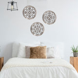 Blulu 3 Pieces Thicken Rustic Wall Decor Farmhouse Wall Art Decor Wood Hanging Decoration for Living Room Bedroom Home Indoor Outdoor Office(Popular Style) Blulu