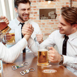 Patelai 10 Pieces Sublimation Blank Keychains Sublimation Metal Blank Bottle Opener Keychains Aluminum Heat Transfer Sublimation Key Rings Customized Sublimation Photos (Round, Rectangle) Patelai